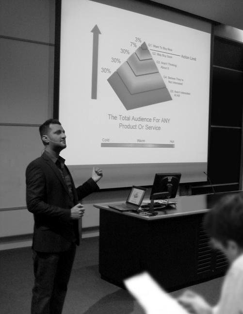 Michael Maven presenting a growth seminar
